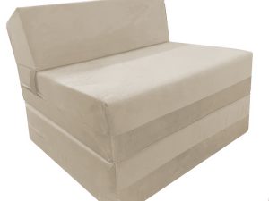 כורסה נפתחת למיטה בצבע בז