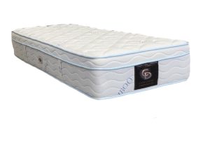 מזרון ויסקו במבוק יחיד בצבעי כחול בהיר ולבן