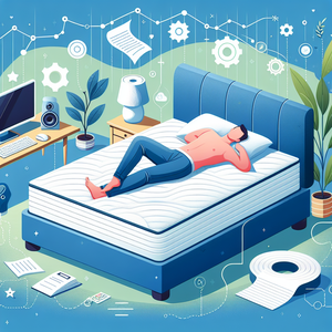 Illustrative image for an article titled 'המדריך המלא למזרון ויסקו: כולל התייחסות למזרון ויסקו' related to מזרנים, professional and engaging.